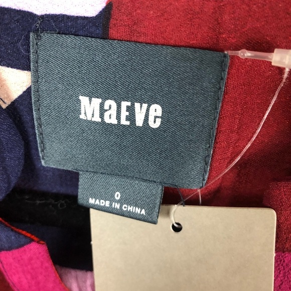 NWT Anthropologie Maeve Taryn Patchwork Shift Dress 0 - Picture 3 of 10